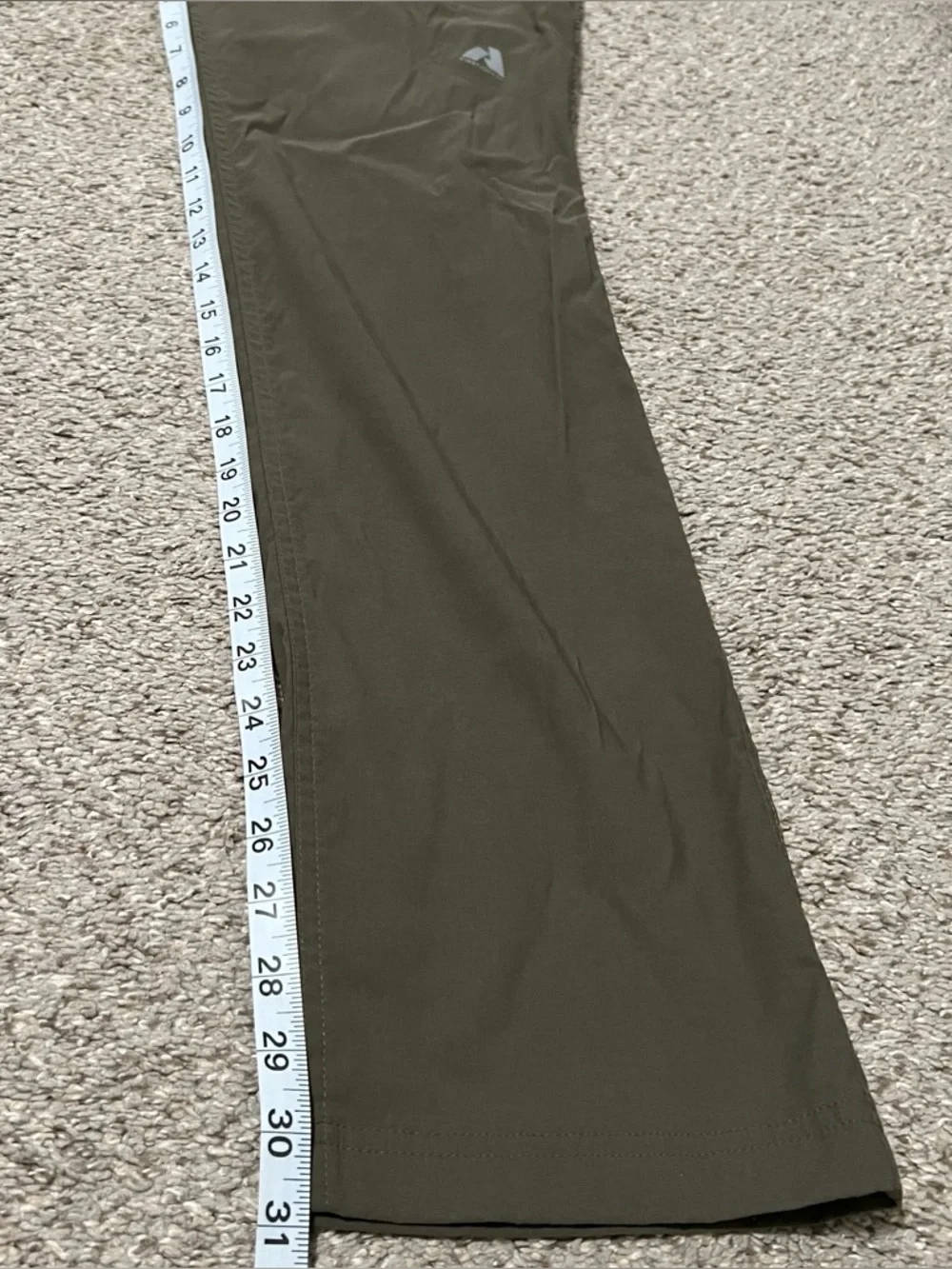 Eddie Bauer Women’s Nylon Blend Olive First Ascent Cargo Hiking Pants Sz 10 - Picture 6 of 13